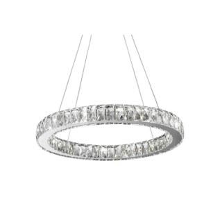 لوستر کریستالی مدرن تک حلقه 50cm