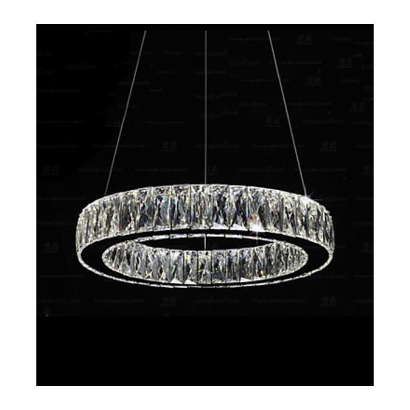 لوستر کریستالی مدرن تک حلقه 40cm