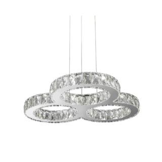 لوستر کریستالی مدرن طرح سفینه 3 حلقه