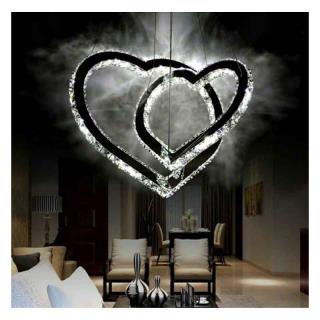 لوستر کریستالی مدرن طرح قلب