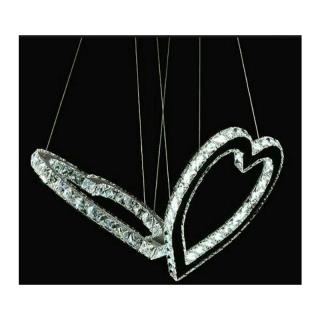 لوستر کریستالی مدرن طرح قلب