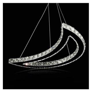 لوستر کریستالی مدرن طرح هلالی