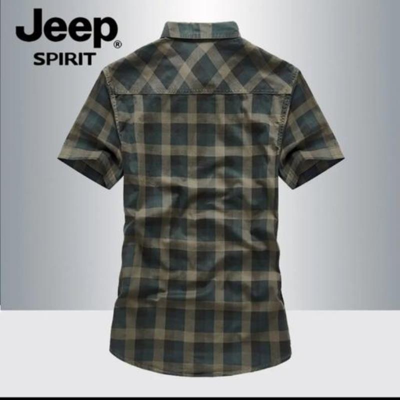 پیراهن کتان مردانه چهارخونه مارک اورجینال جیپ