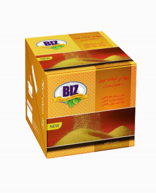 پودرنبات BIZ با طعم زعفران