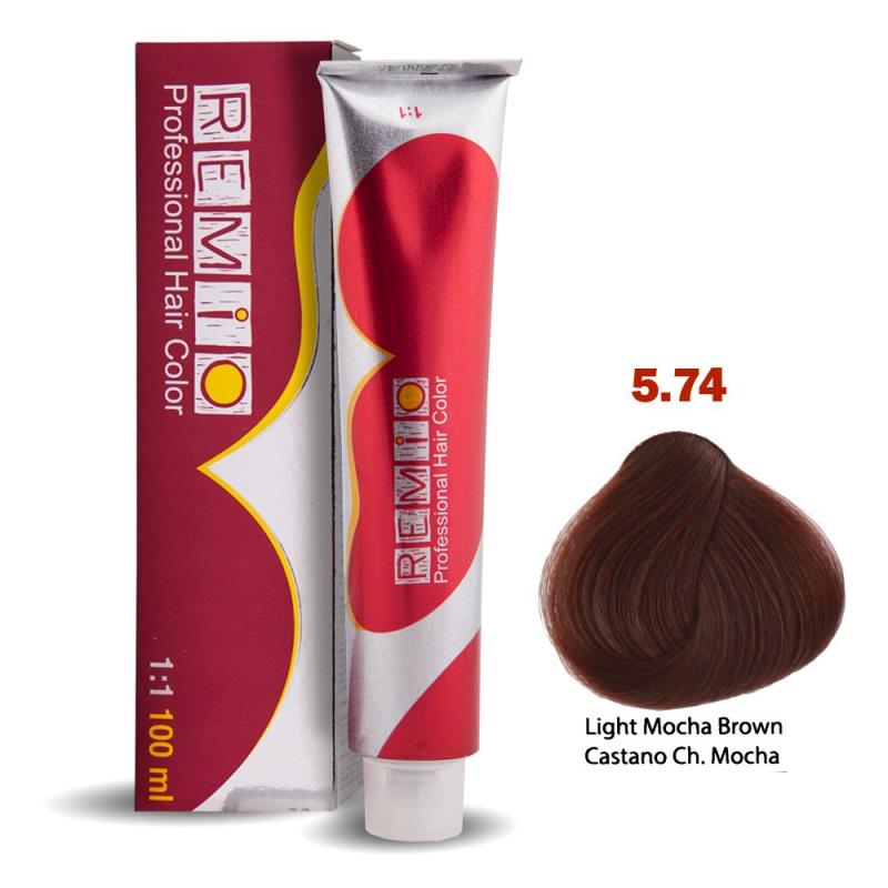 رنگ مو رمیو حجم 100 میل  شماره 5/74 سری شکلاتی