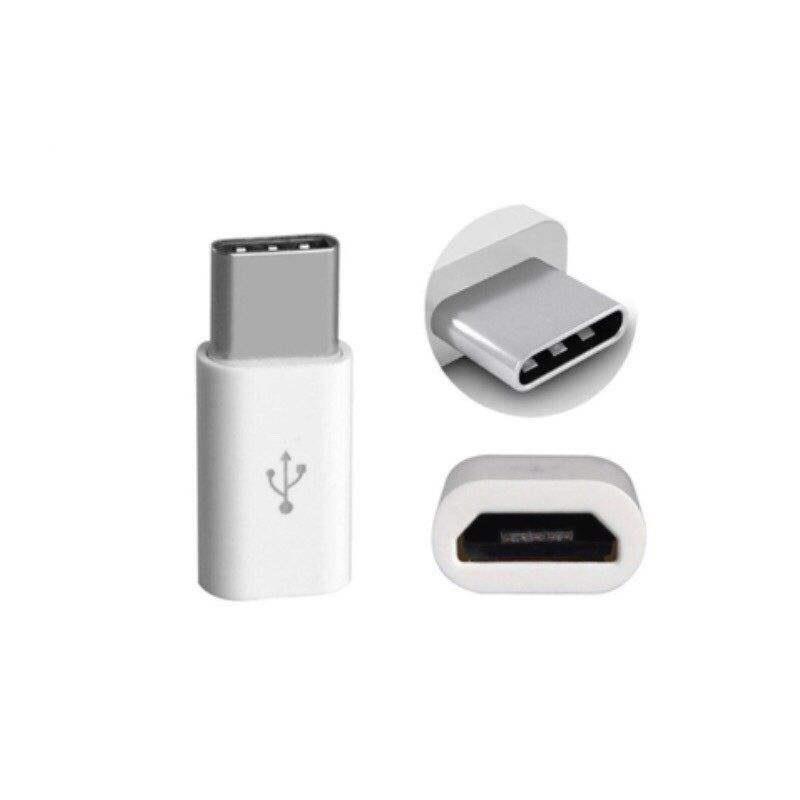 مبدل micro USB به TYPE-C سفید