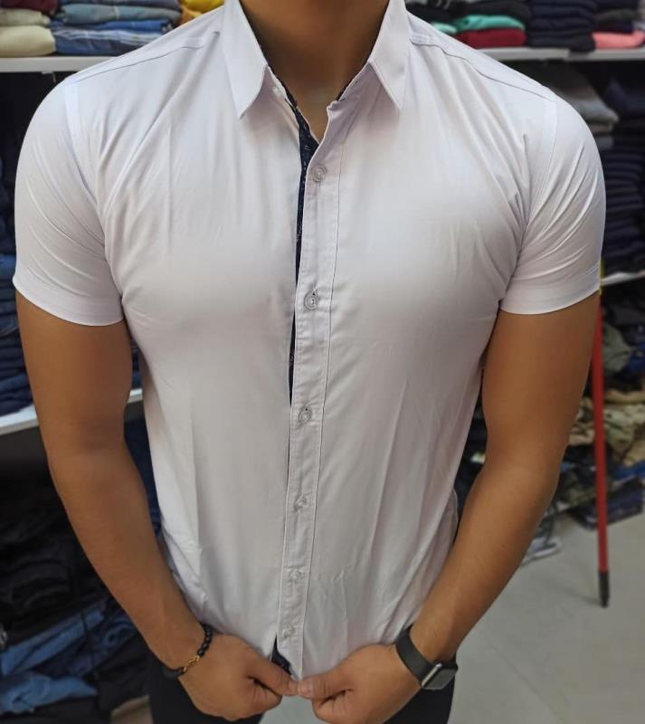 پیراهن آستین کوتاه سفید