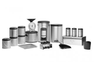 سرویس جهیزیه 23 پارچه استیل مشکی در پلیمری