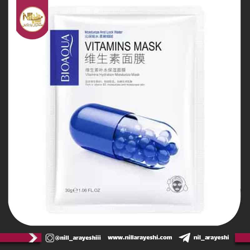 ماسک صورت ورقه ای ویتامین B3 بیوآکوا کد bqy67383