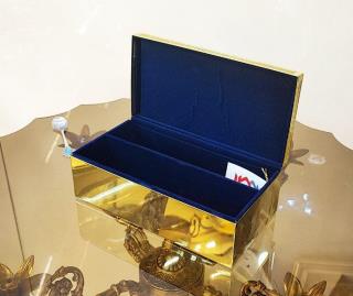 جا کاردی استیل آب کاری طلایی و نقره ایی