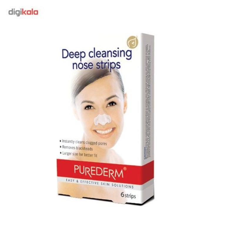 چسب بینی پیوردرم مدل Deep Cleansing بسته ۶ عددی ا Purederm