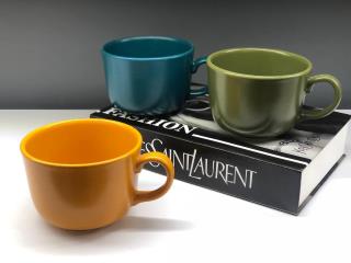 سوپ خوری سرامیکی رنگی دسته دار