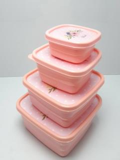 ظرف ۴تیکه گلدار ادا