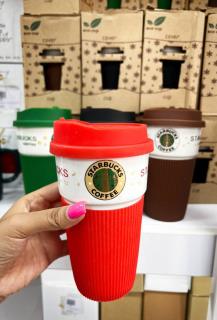 ماگ استار باکس سیلیکونی طلا کوب