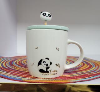 ماگ طرح پاندا قاشقدار سیلیکونی 39عددی