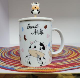 ماگ طرح گاوی قاشق سیلیکونی 48عددی