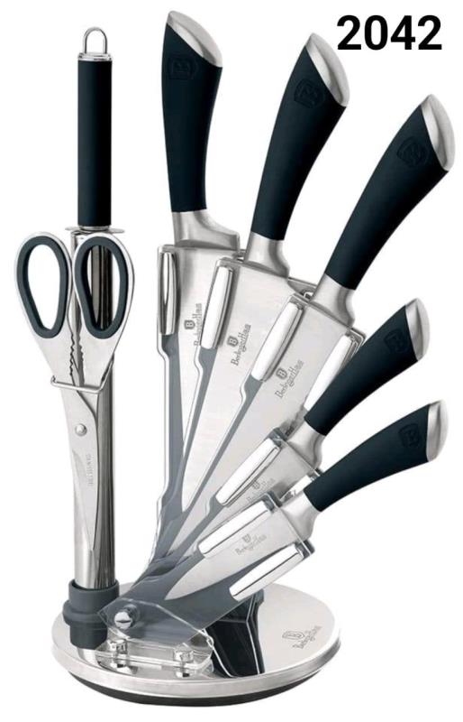 ست چاقو آشپزخانه برلینگر هاوس با پایه چاقو اکریلیک