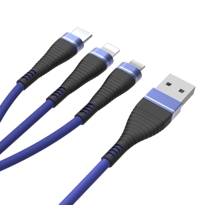 کابل تبدیل USB به microUSB/لایتنینگ/ USB - C يوزورو مدل U-23