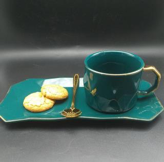 ماگ سرامیکی مدل زیره و قاشق دار