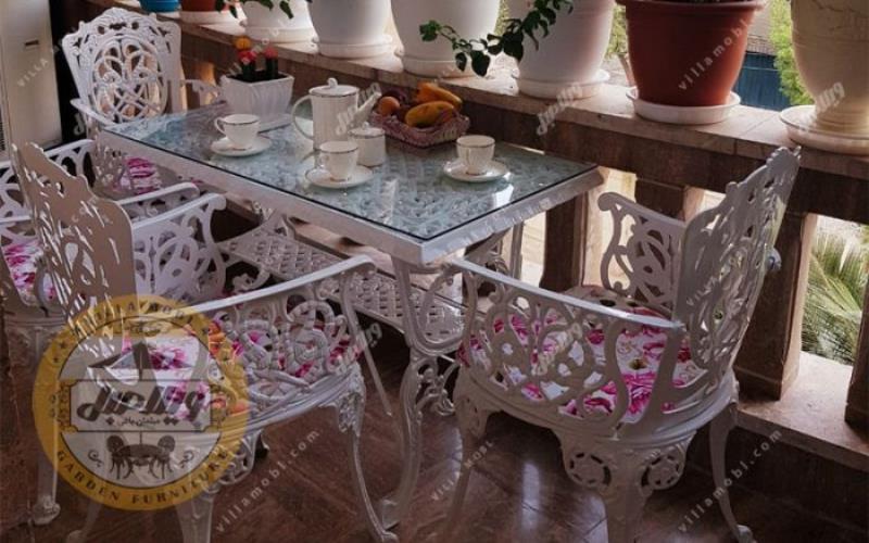 میز و صندلی باغی آلومینیومی مرغابی
