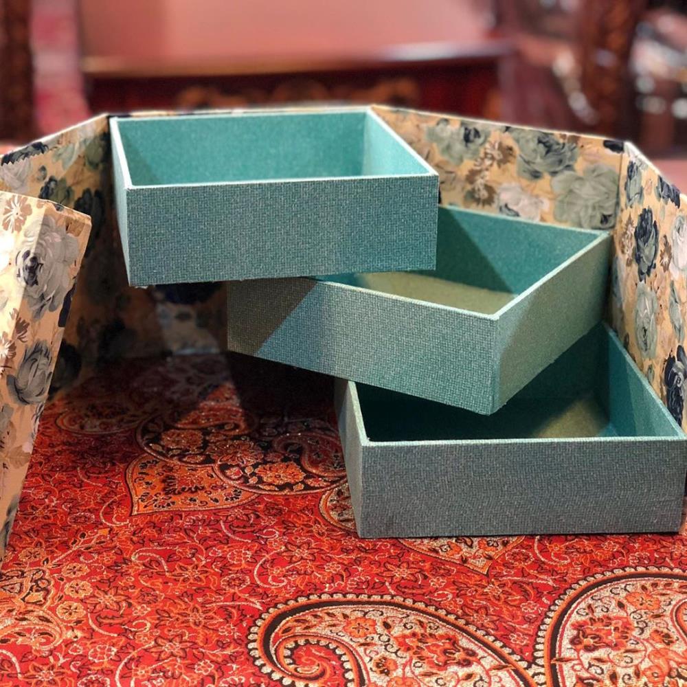 جعبه های فانتزی چوبی با روکش پارچه
