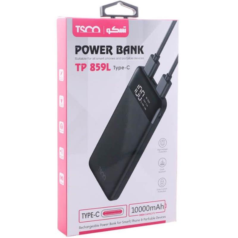 پاور بانک ۱۰۰۰۰ تسکو TSCO 859L Type-C
